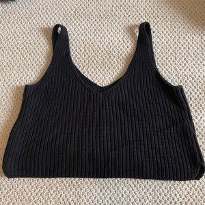 Intermix Knit Cropped tank